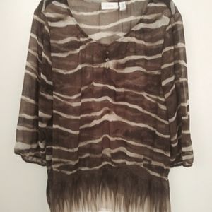 Chicos Sheer Blouse